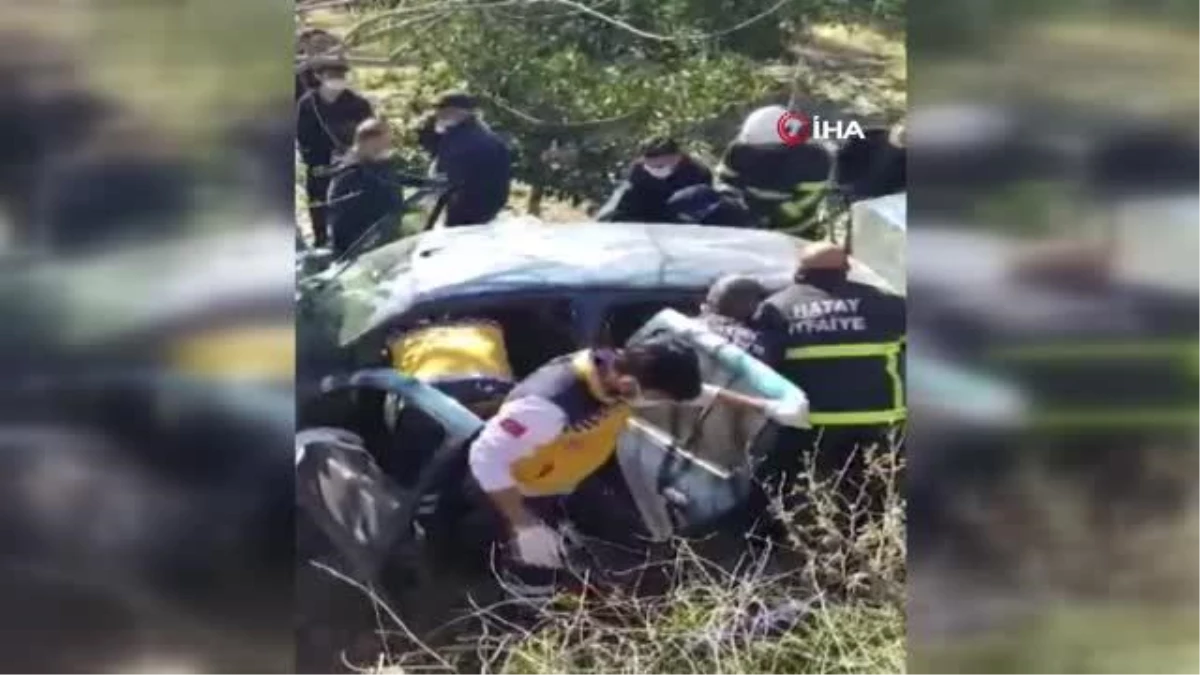 Otomobil şarampole uçtu: 1 ölü, 1 yaralı