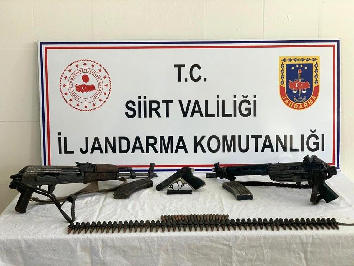 Siirt\'te PKK\'lı teröristlere ait mühimmat ele geçirildi