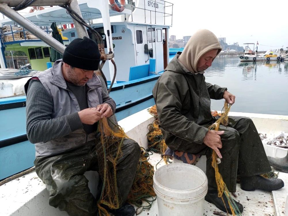 Zonguldaklı balıkçılar 100 kilogram mezgitle limana döndü