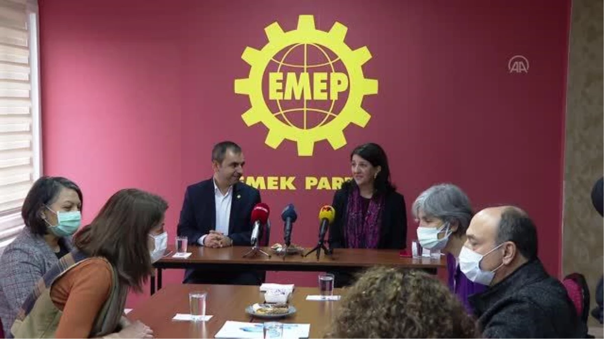 HDP Eş Genel Başkanı Buldan, EMEP Genel Başkanı Akdeniz\'i ziyaret etti