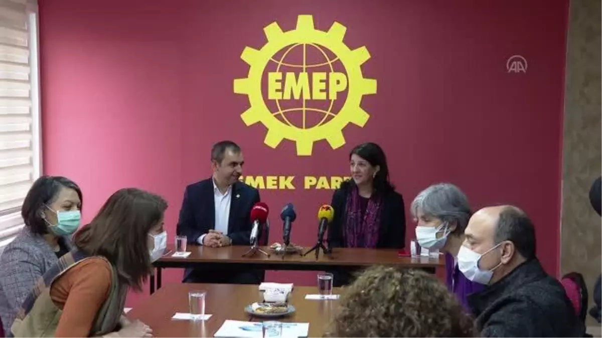 HDP Eş Genel Başkanı Buldan, EMEP Genel Başkanı Akdeniz\'i ziyaret etti