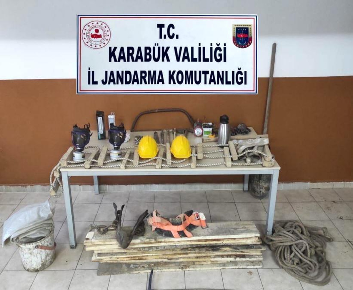 Karabük\'te kaçak kazı yapanlara suçüstü