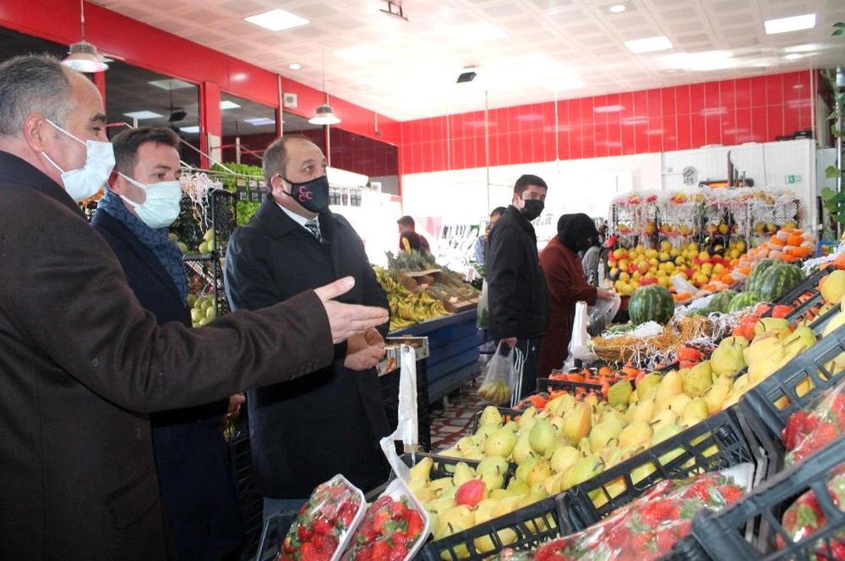 MHP İl Başkanı Karataş, esnafı yalnız bırakmadı