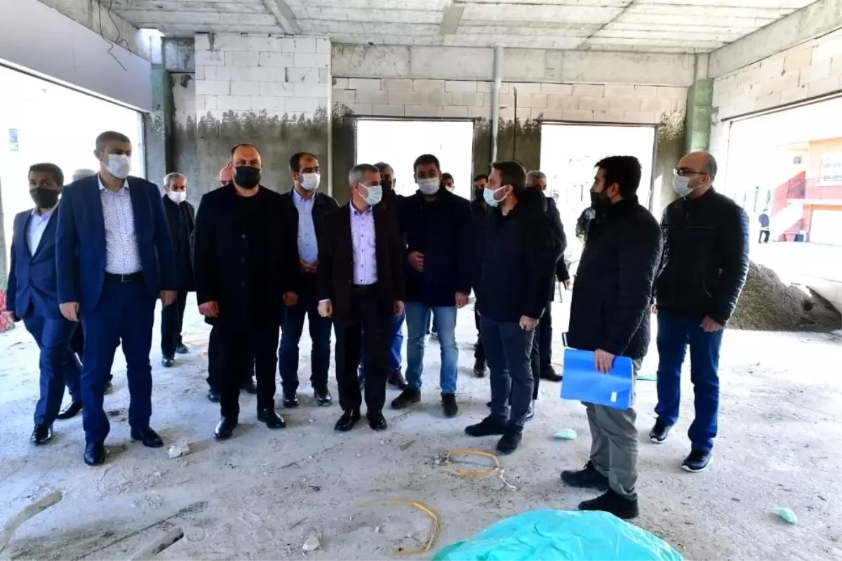 Yeşilyurt Belediyesi Gündüzbey sosyal tesislerinin kaba inşaatı tamamlandı