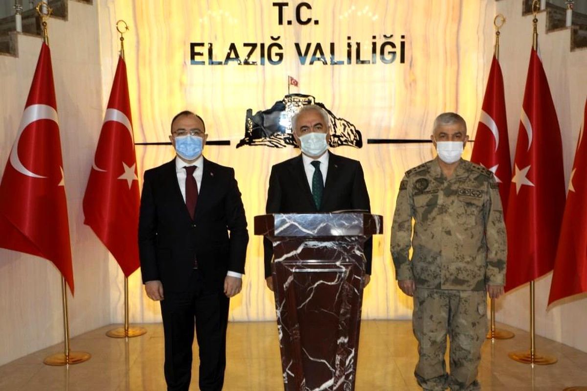 Son dakika haberleri! Bakan Yardımcısı Ersoy ve Jandarma Komutanı Çetin Elazığ\'da