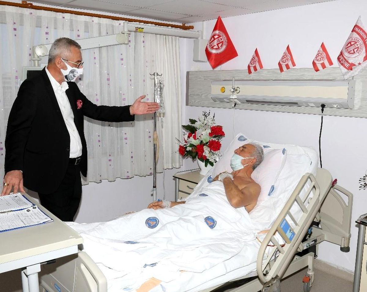 Son dakika haber: Başkan Yılmaz\'dan "Amigo Ali Dayı"ya geçmiş olsun ziyareti