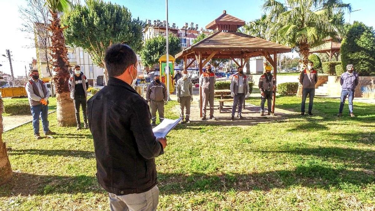 Belediye çalışanları güne güvenle başlıyor