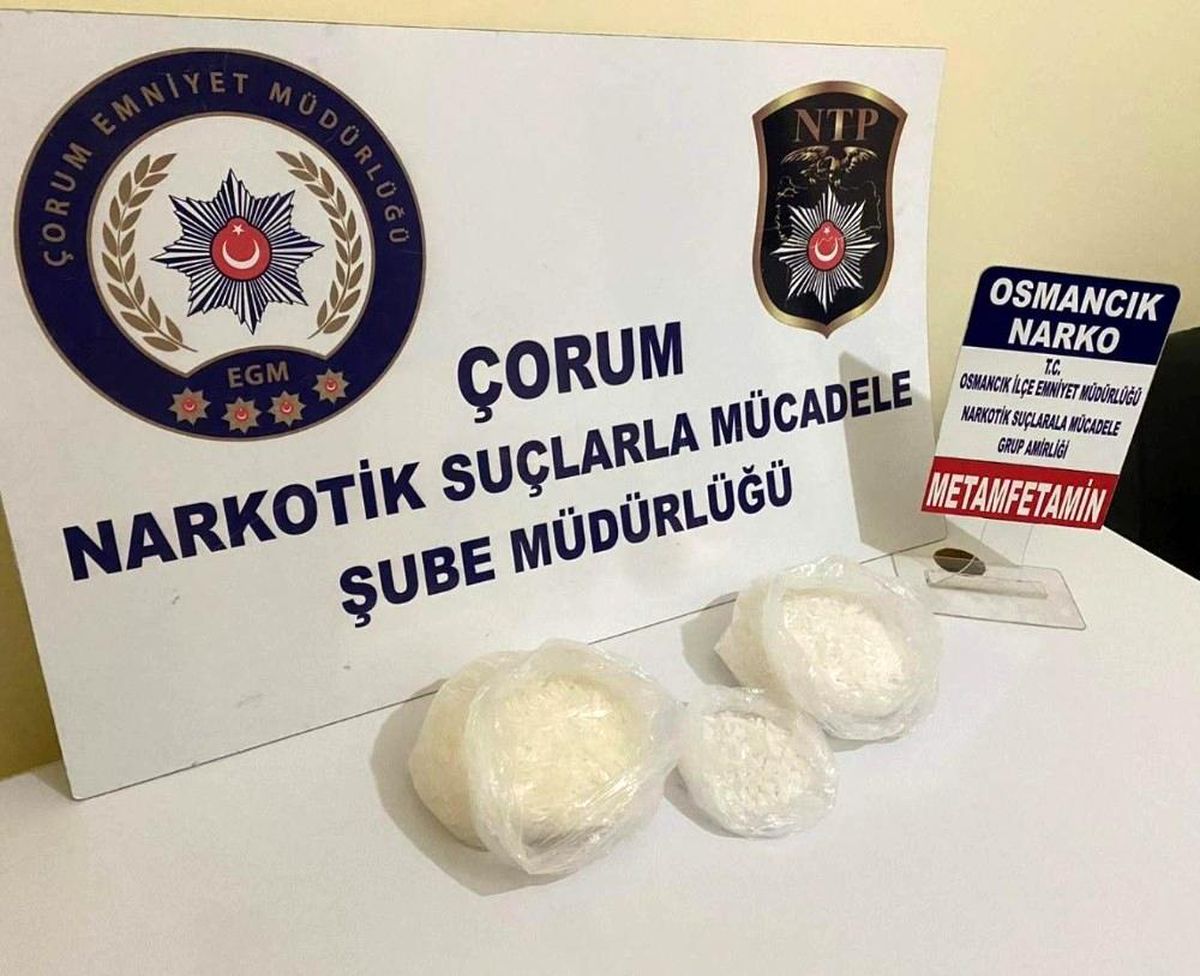 Çorum polisinden uyuşturucu operasyonu