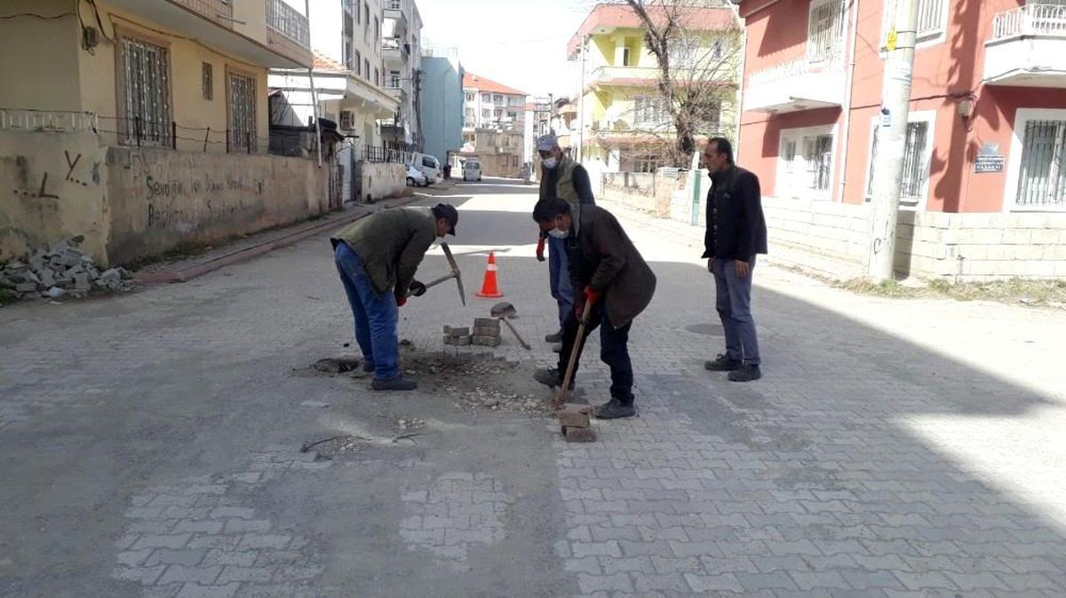 Gölbaşı Belediyesinden yol çalışması