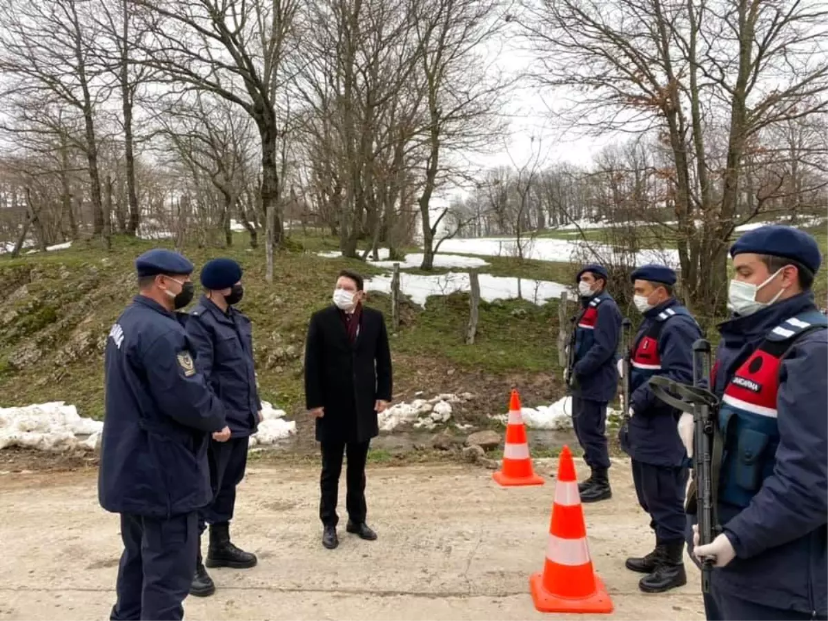 Kaymakam Göktaş karantina tedbirlerini yerinde inceledi