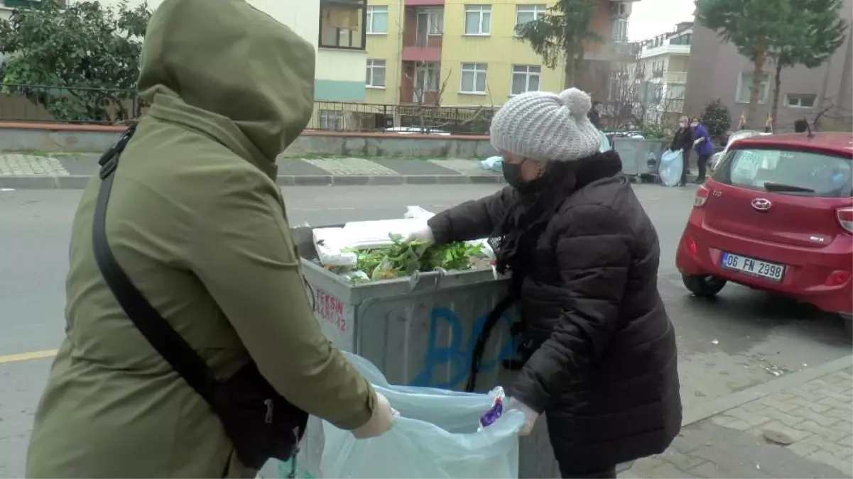 Maltepeli kadınlar belediyeye destek için çöp topladı