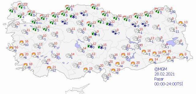 Meteoroloji'den yurdun iç ve doğu kesimleri için kar yağışı uyarısı! Pazar ve pazartesi günlerine dikkat