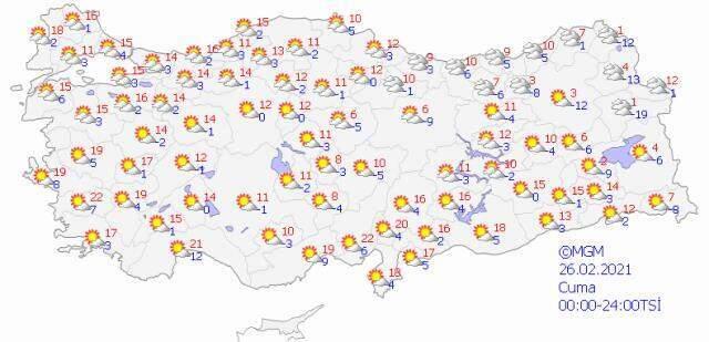 Meteoroloji'den yurdun iç ve doğu kesimleri için kar yağışı uyarısı! Pazar ve pazartesi günlerine dikkat