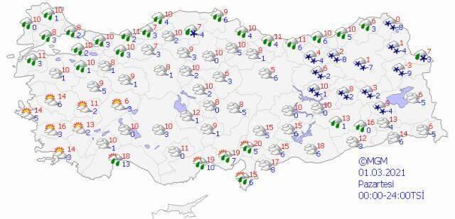 Meteoroloji'den yurdun iç ve doğu kesimleri için kar yağışı uyarısı! Pazar ve pazartesi günlerine dikkat