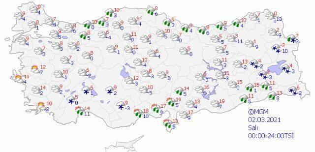 Meteoroloji'den yurdun iç ve doğu kesimleri için kar yağışı uyarısı! Pazar ve pazartesi günlerine dikkat