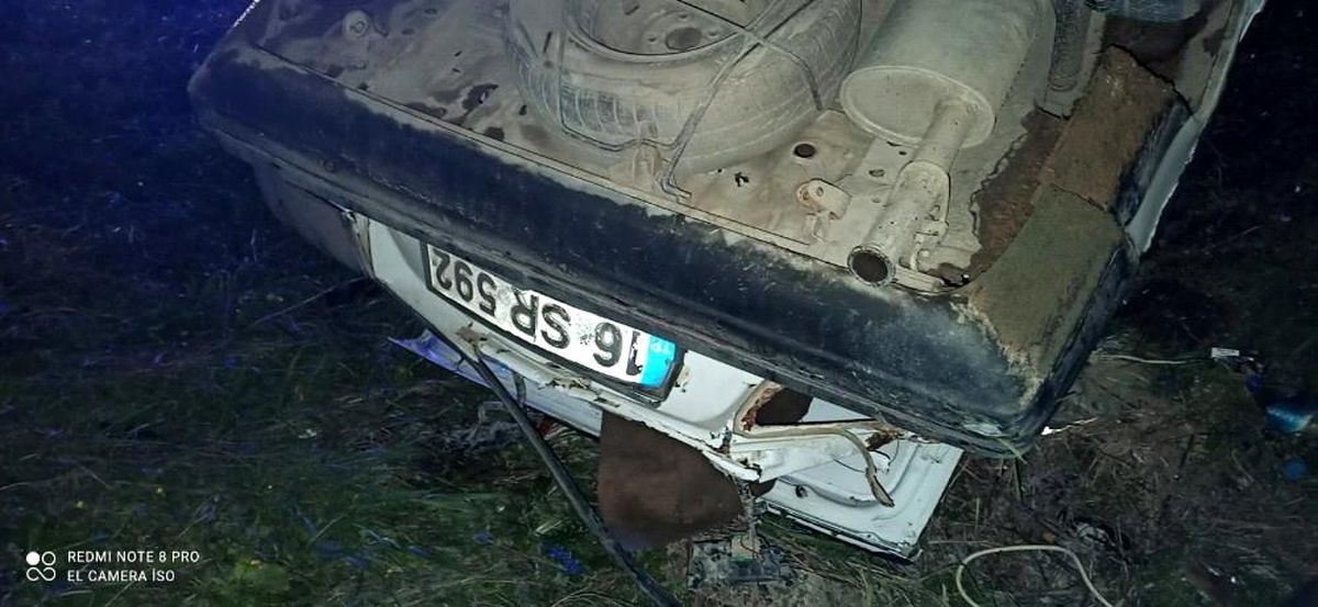 Son dakika haberi | Takla atan araçtan itfaiye çıkardı