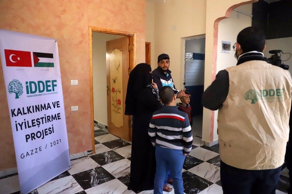 Yürekleri dağlayan Filistinli anne yeni evine kavuştu