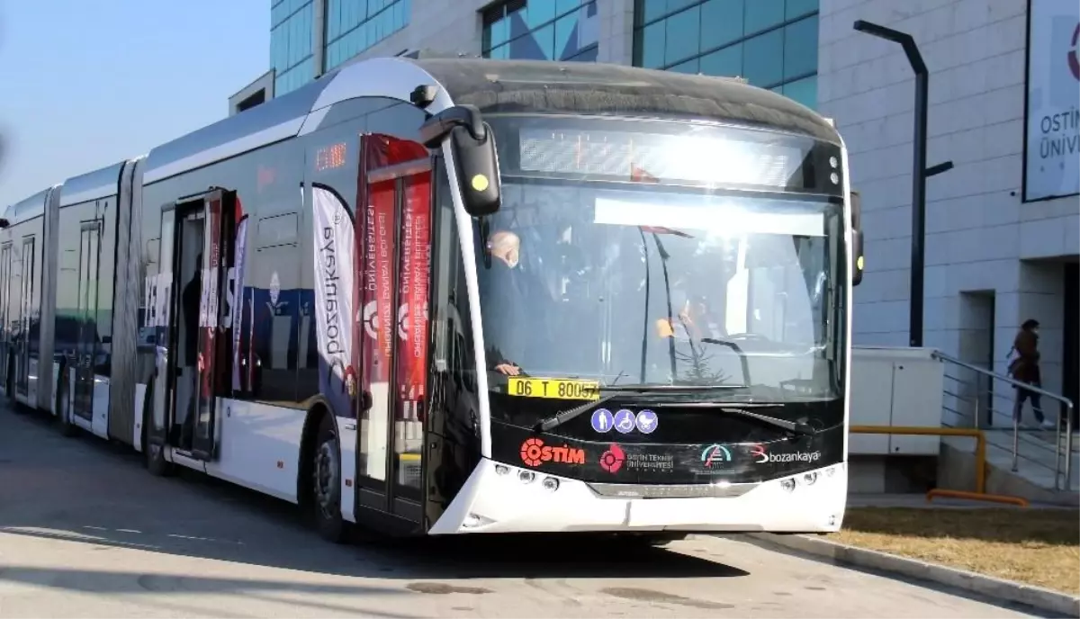 Yüzde 100 elektrikli ve yerli otobüs Ankara turunda