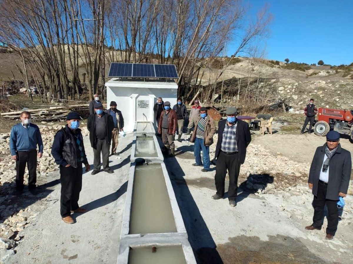 Bu da güneş enerjili çeşme