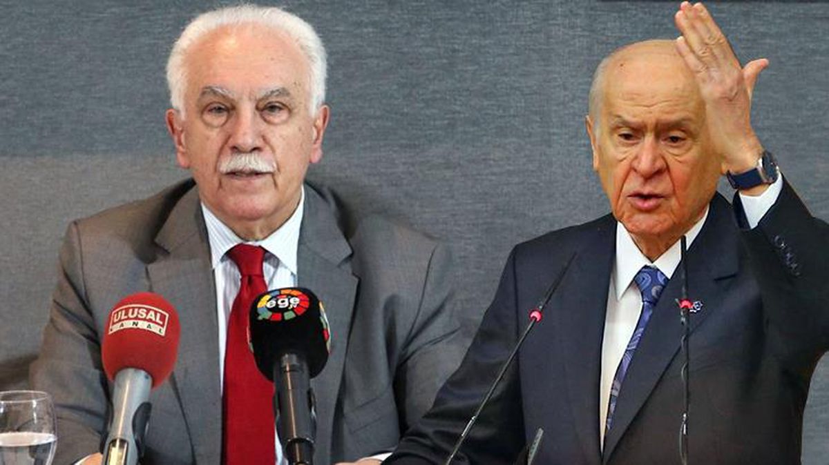 Doğu Perinçek'in 'MHP'nin başına geçmek şereftir' sözlerine partiden yanıt: Çay içmemiz bile mümkün değildir