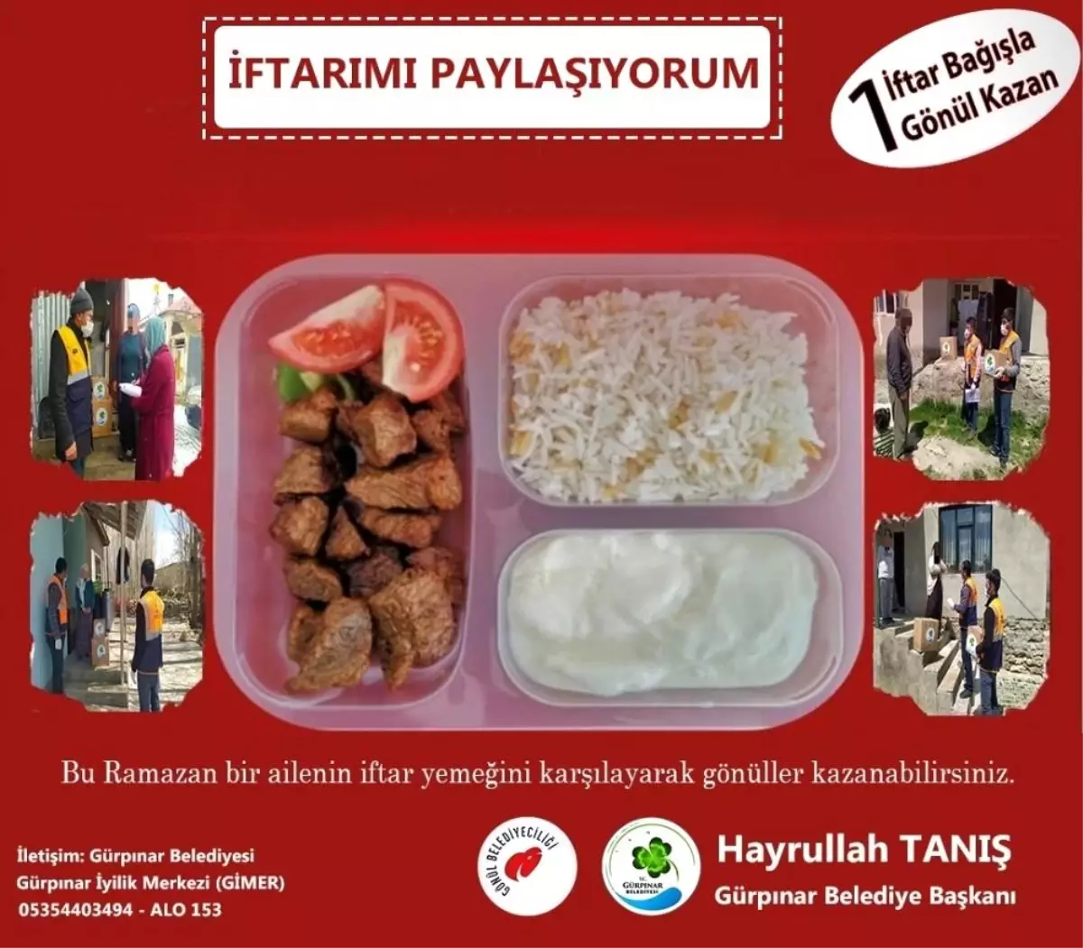 Gürpınar Belediyesi\'nden \'İftarımı paylaşıyorum\' kampanyası