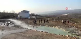 Açık havada doğal termal havuz keyfi