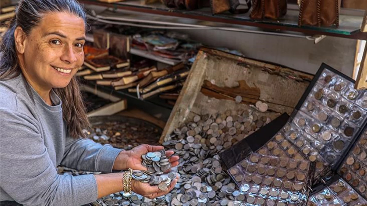 Define sandığındaki madeni paralar koleksiyonerlerin ilgi odağı oldu