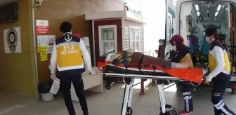 Hava almak için balkona çıkan kadın ölümden döndü