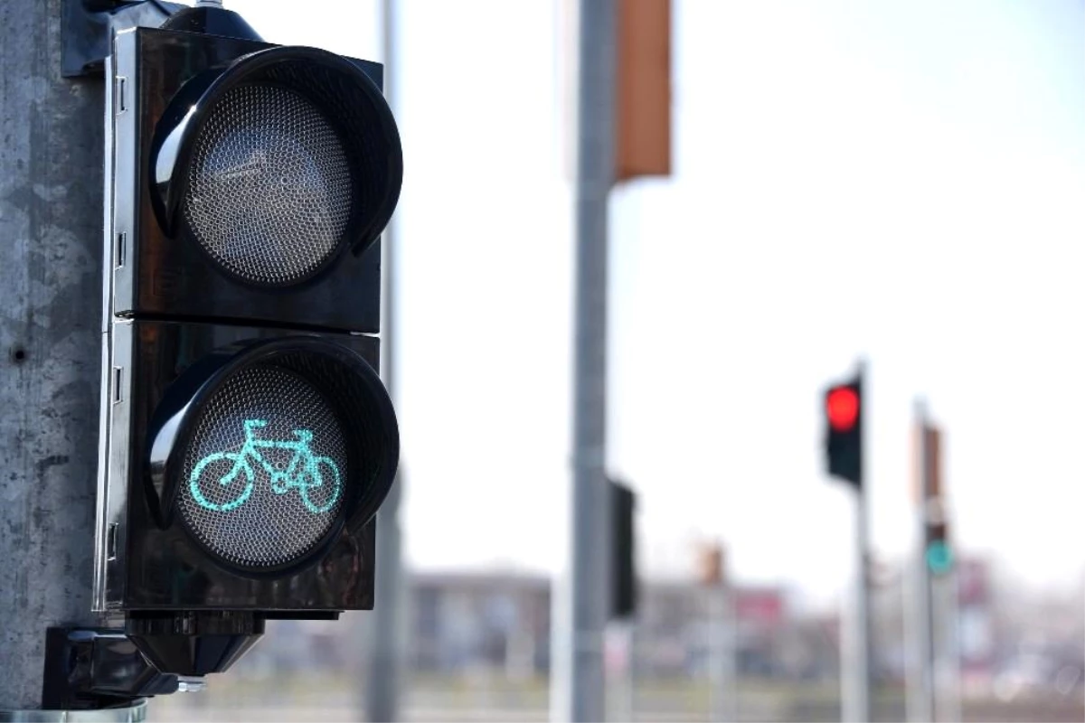 Bisiklet şehri Konya\'da, bisiklet trafik ışıklarının sayısı artırılıyor