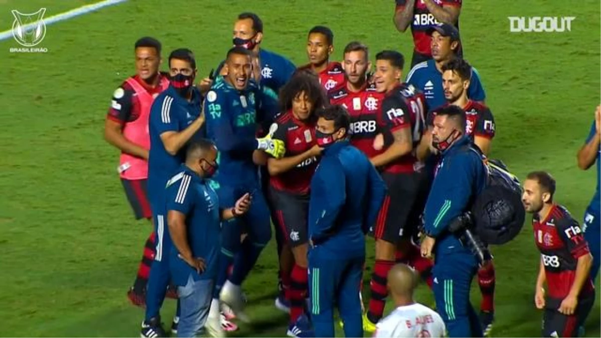 Flamengo\'lu Oyuncuların Şampiyonluk Sevinci