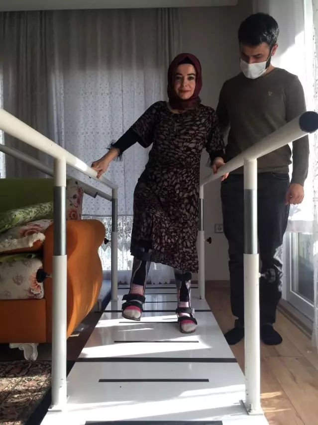 Kazada engelli kalan Tuba öğretmenin azmi Kazada engelli kalan Tuba öğretmenin azmi