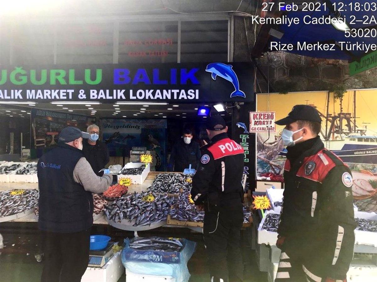 Rize\'de korona dentimlerinde 492 kişiye 896 bin lira ceza
