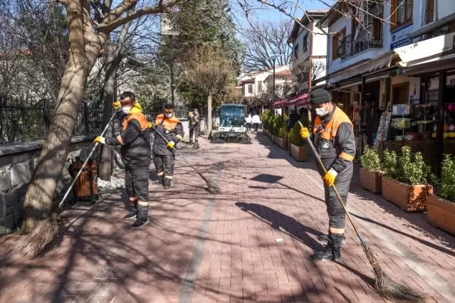 Altındağ Belediyesi'nden Hamamönü'nde temizlik çalışması