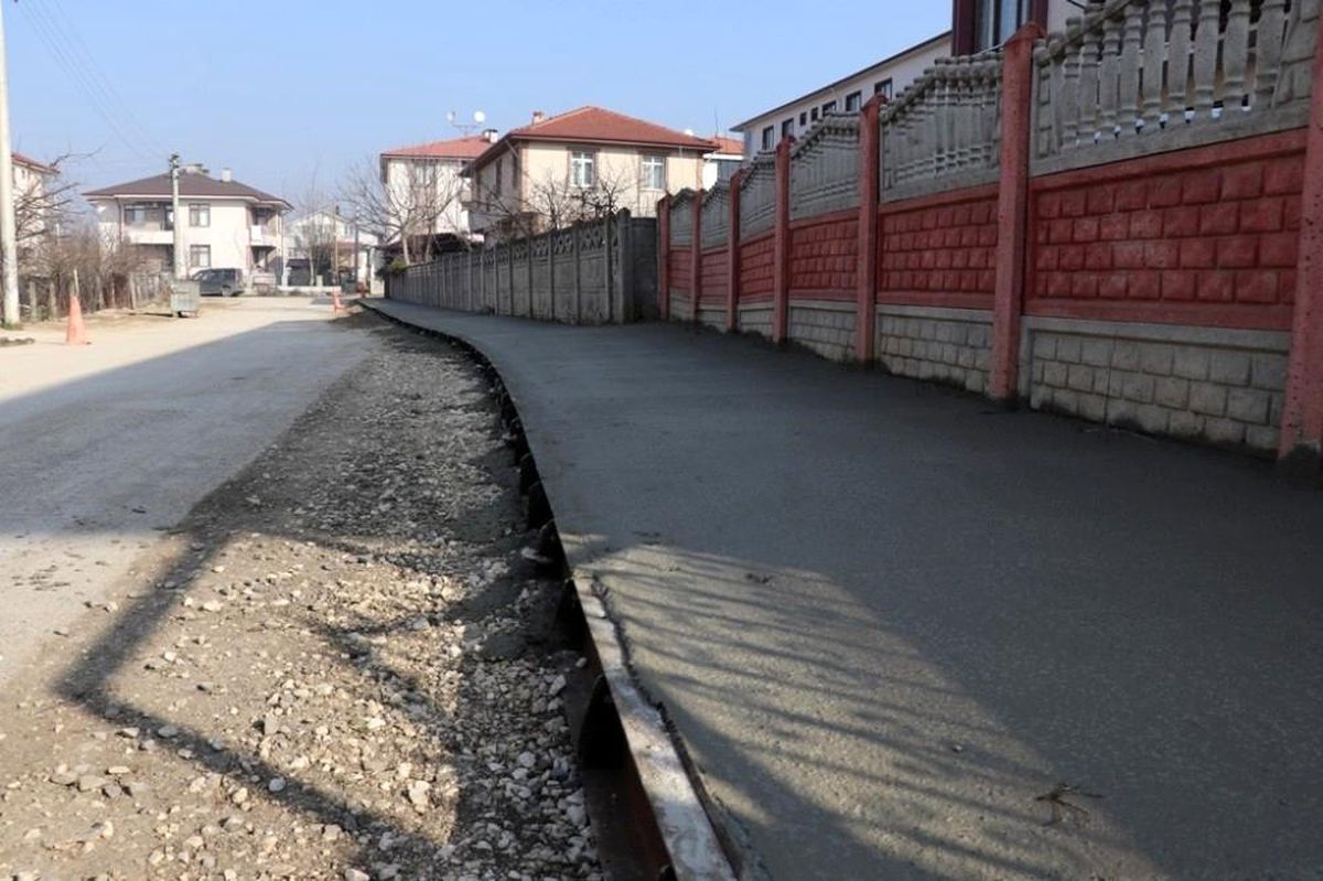Baskı beton çalışmaları devam ediyor