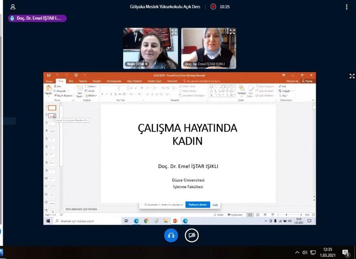 Çalışma hayatındaki kadınlar anlatıldı