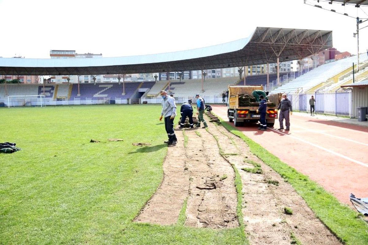 Gebze Stadı\'ndaki yenileme çalışmalarına başlandı