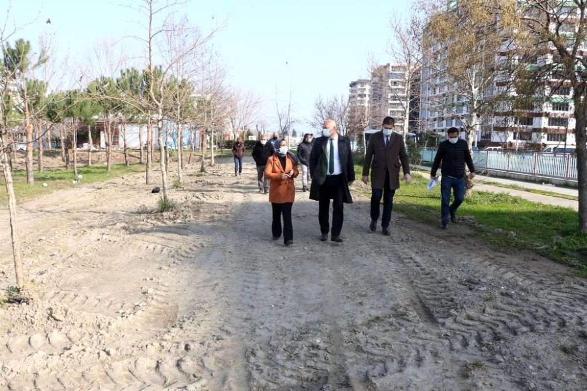 Güzelyurt Mahallesi\'ne yeşillendirme çalışması