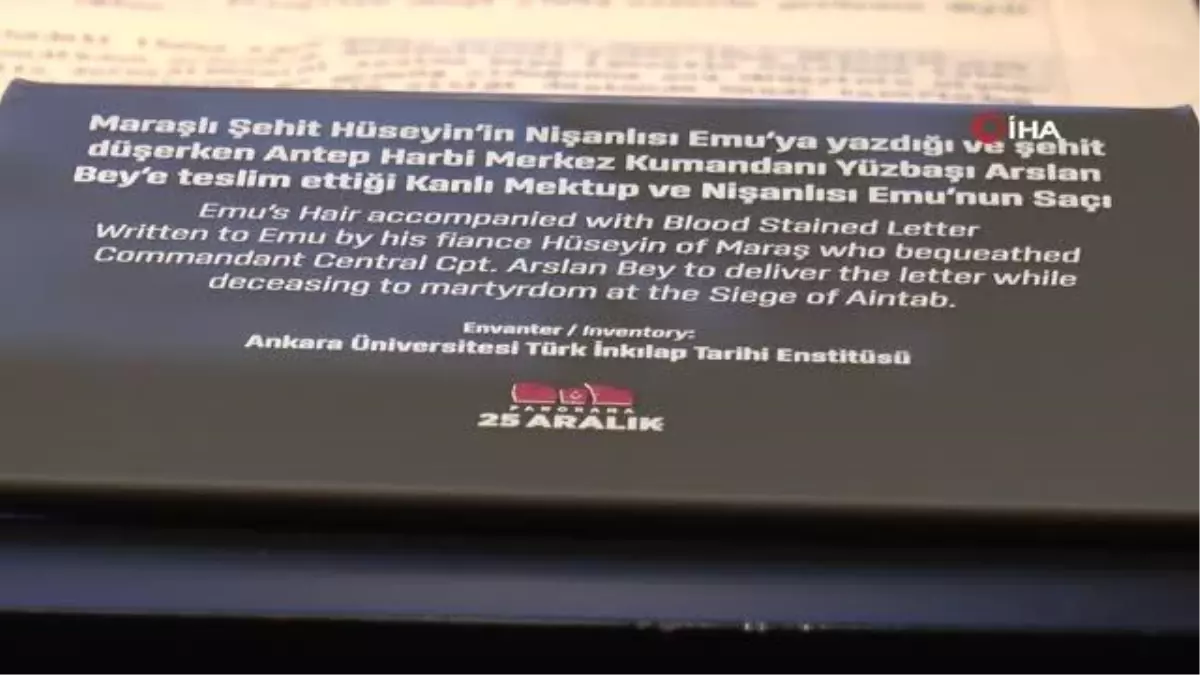 Son dakika haber... Askıda kalan yüz yıllık kanlı aşk mektubu