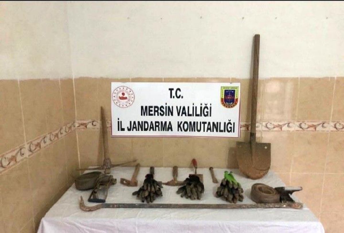 Kaçak kazı yapan 6 kişi suçüstü yakalandı