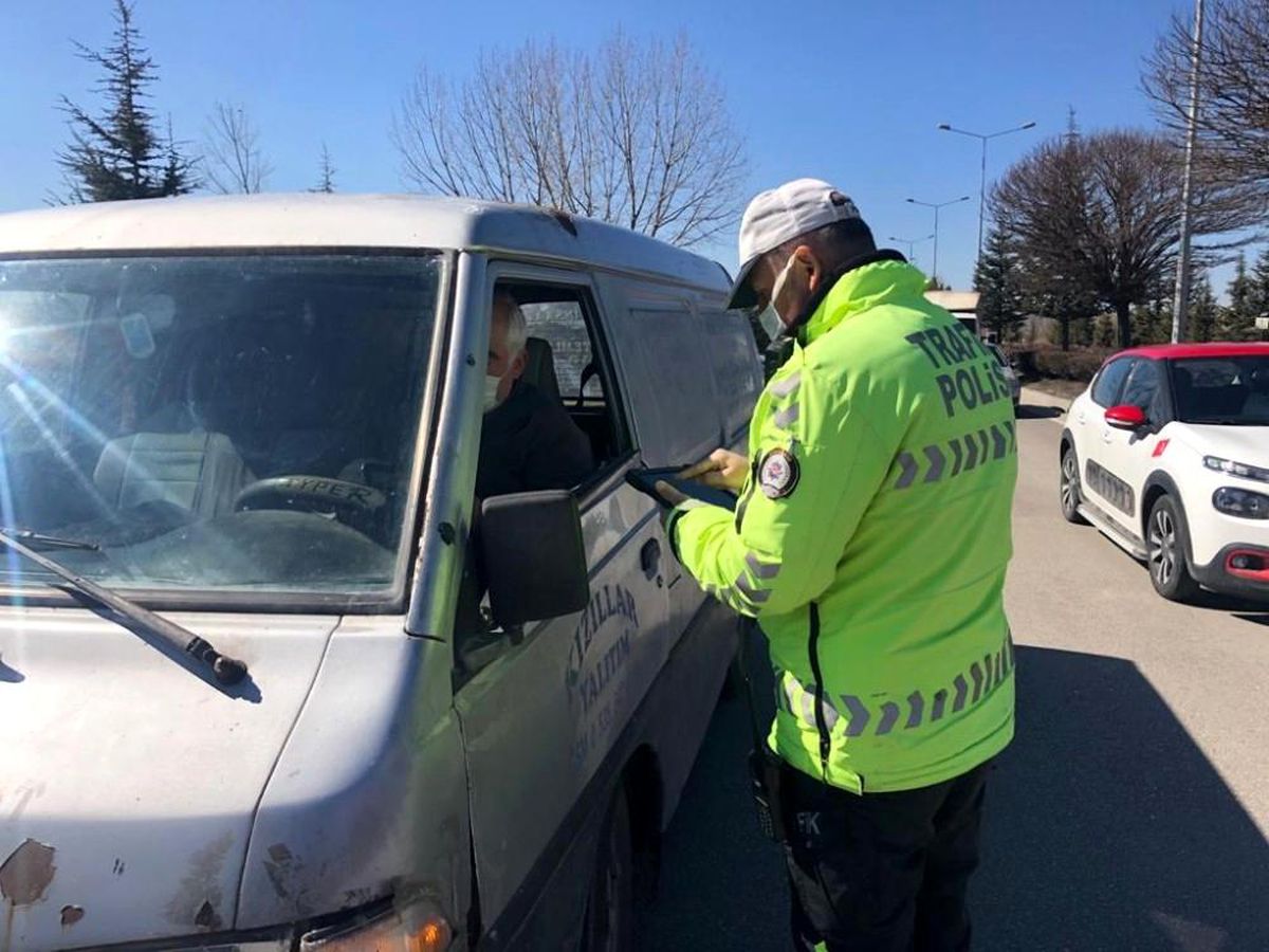 Organize Sanayii Bölgesinde trafik ekipleri tarafından denetim