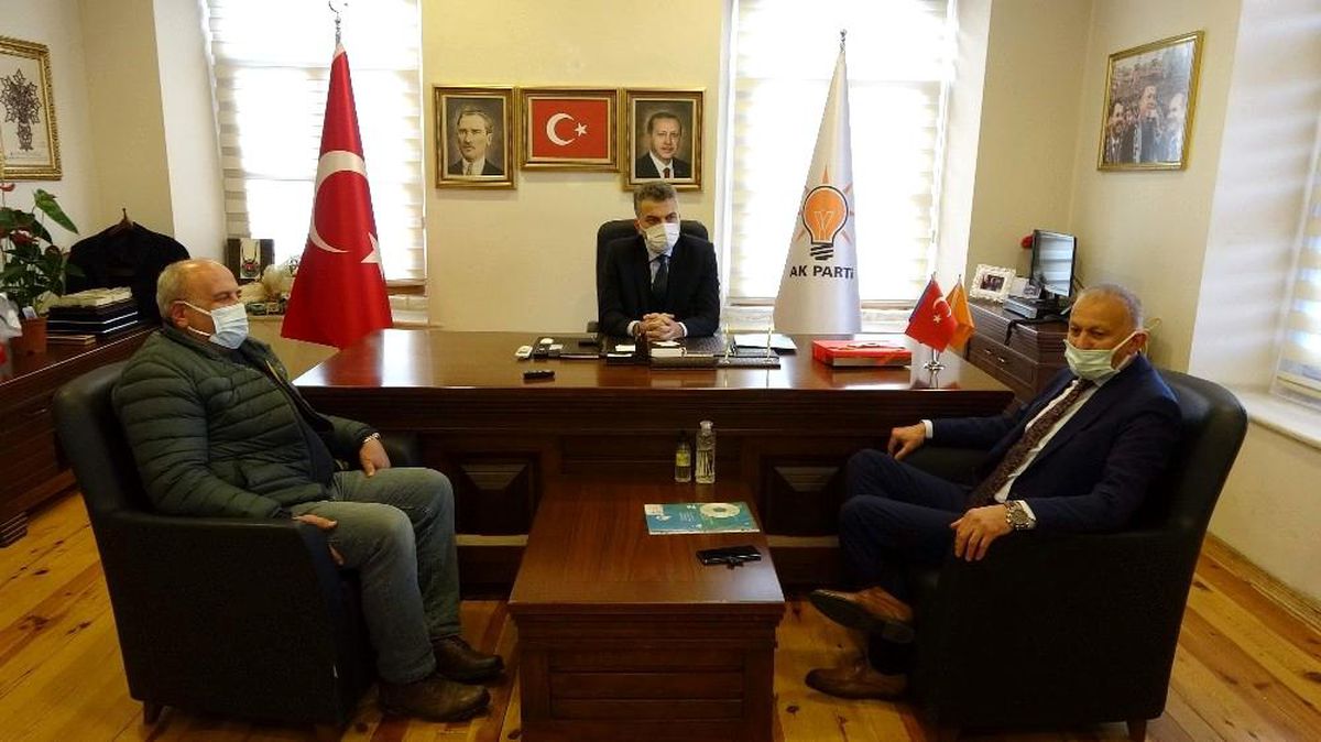 Sanayiciler AK Parti İl Başkanı Mumcu\'ya projelerini anlattı