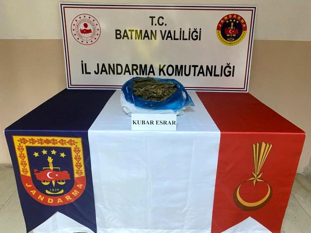 Son dakika haber | Batman\'da jandarmadan uyuşturucu operasyonu