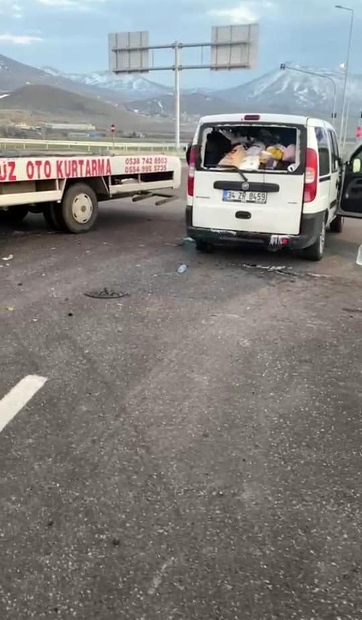 Develi-Yahyalı çevreyolunda trafik kazası 2 yaralı
