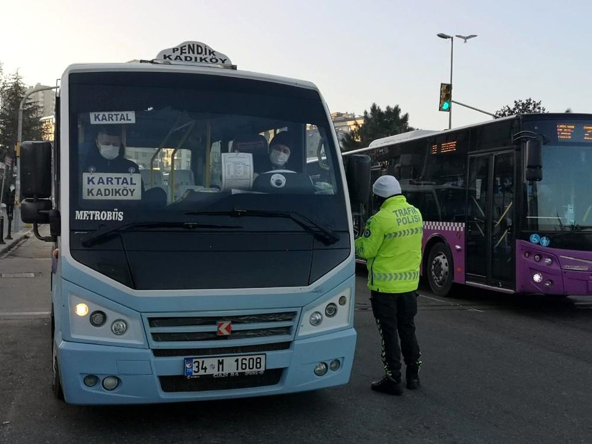 Kontrollü normalleşme kapsamında toplu taşıma araçlarına denetim