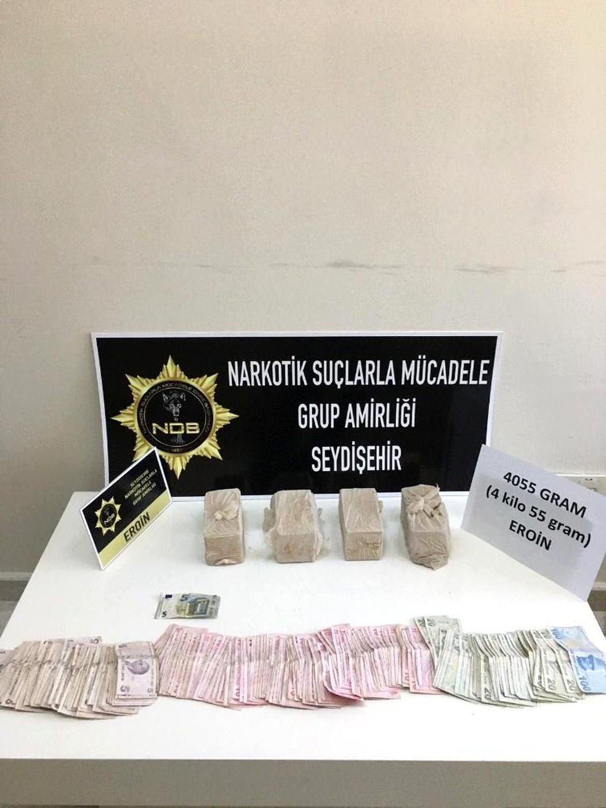 Konya\'da 4 kilo eroin ele geçirildi