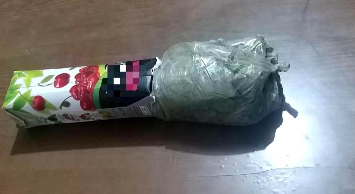 Meyve suyu kutusu içerisinde uyuşturucu ele geçirildi