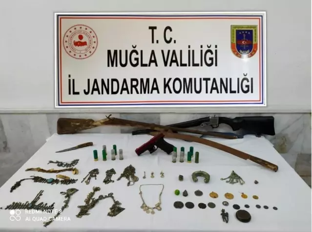 Muğla'da tarihi eser operasyonunda bir şüpheli gözaltına alındı