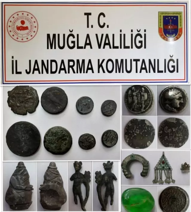 Muğla'da tarihi eser operasyonunda bir şüpheli gözaltına alındı