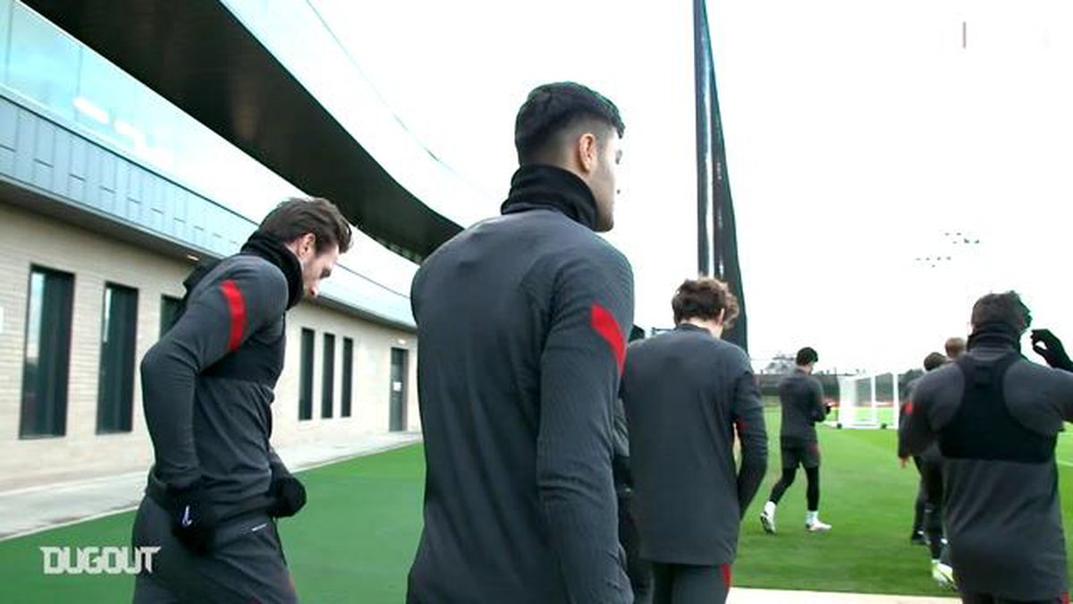 Ozan Kabak\'ın Liverpool Antrenmanı