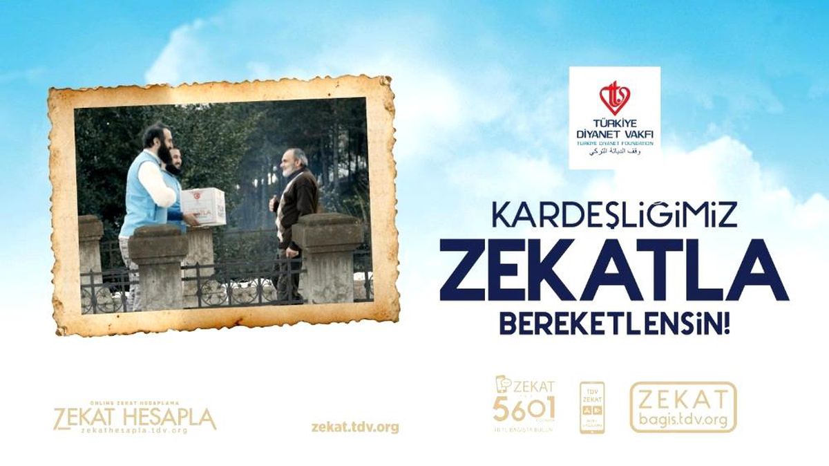 Türkiye Diyanet Vakfı "Kardeşliğimiz Zekatla Bereketlensin" temasıyla kampanya başlattı
